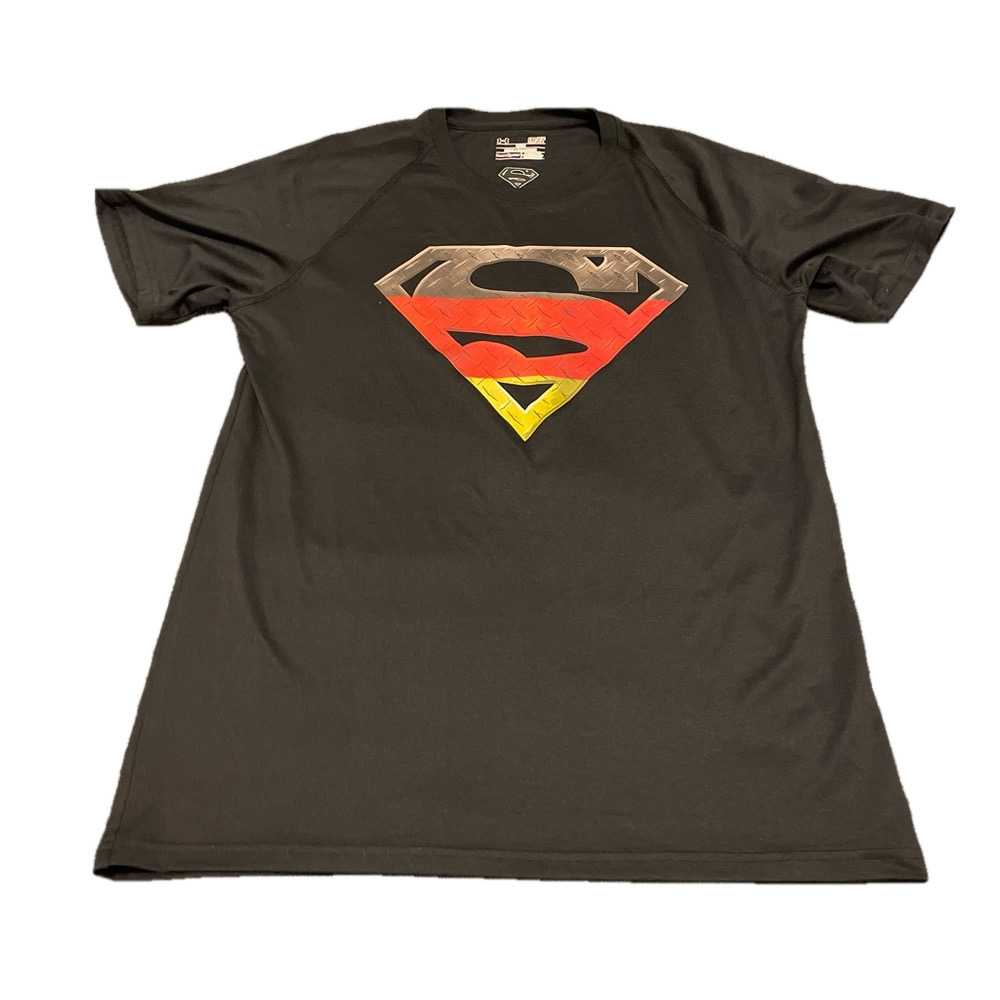 Under Armour Black T-Shirt with Red Logo